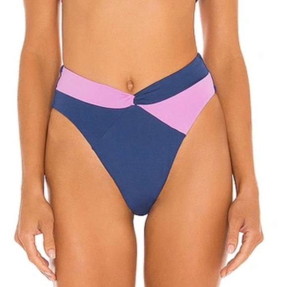L*Space Nancy Lee Bitsy Bikini Bottom Color: Indigo/Rosebud - Picture 11 of 15